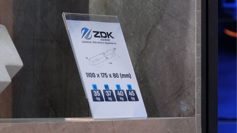 ZDK Elevator stands out at ELEVEX 2026 with locally produced concrete counterweights